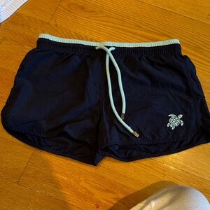 Vilebrequin Dark Blue Shorts with Turtle Design
